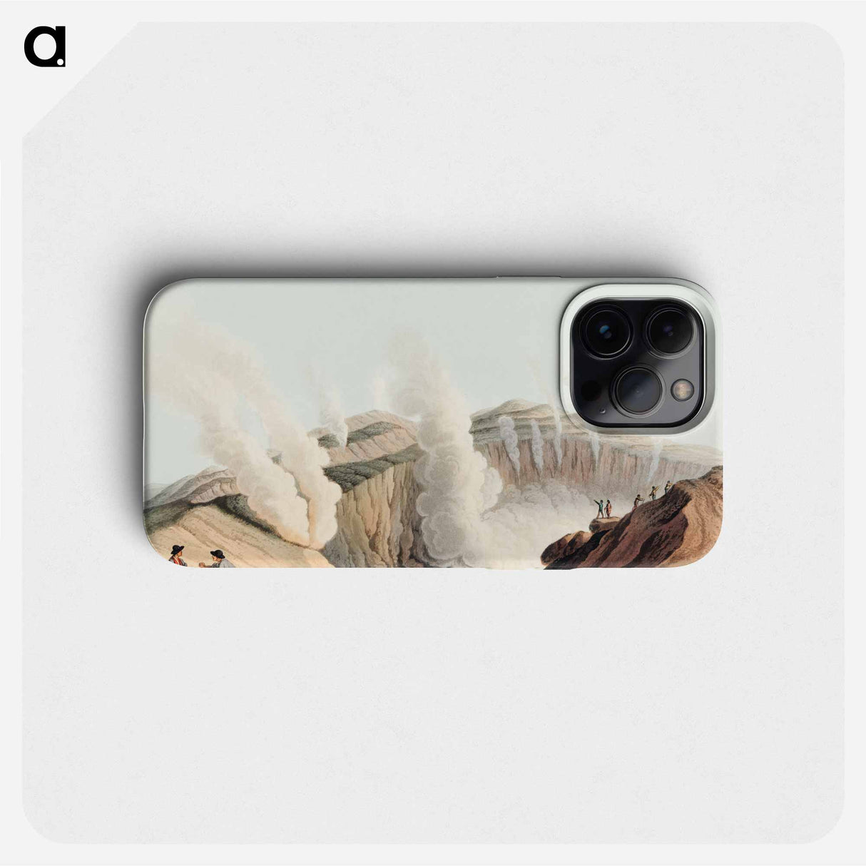 Crater in the Island of Volcano - View of the Ottoman Empire Phone Case.