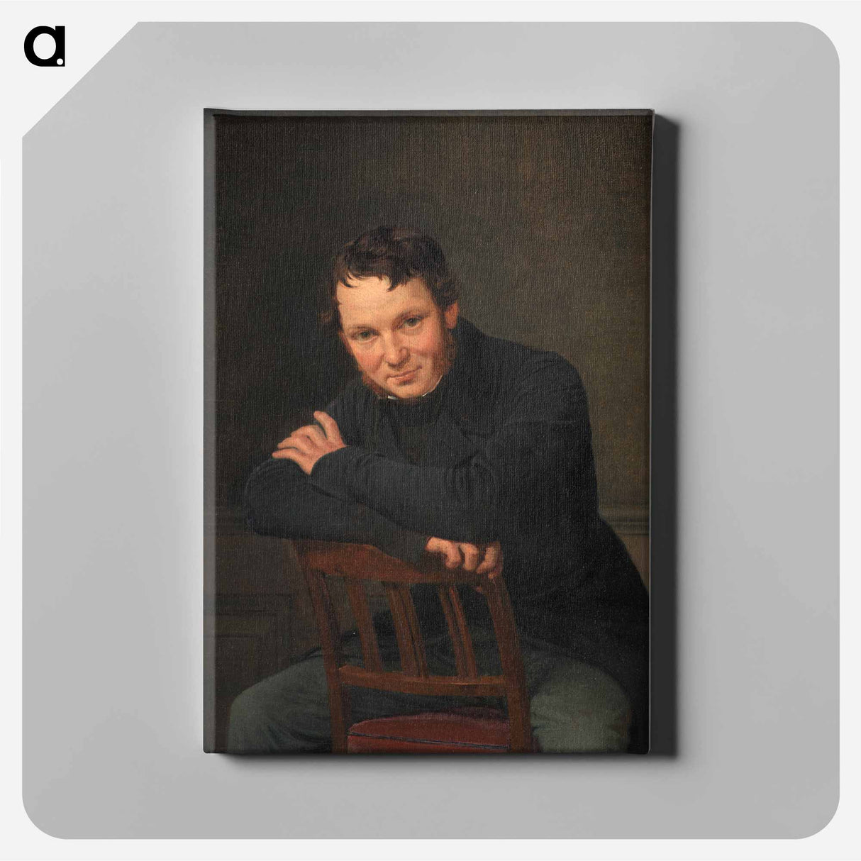 Gottlieb Bindesbøll, Danish Architect - Vilhelm Marstrand Canvas.