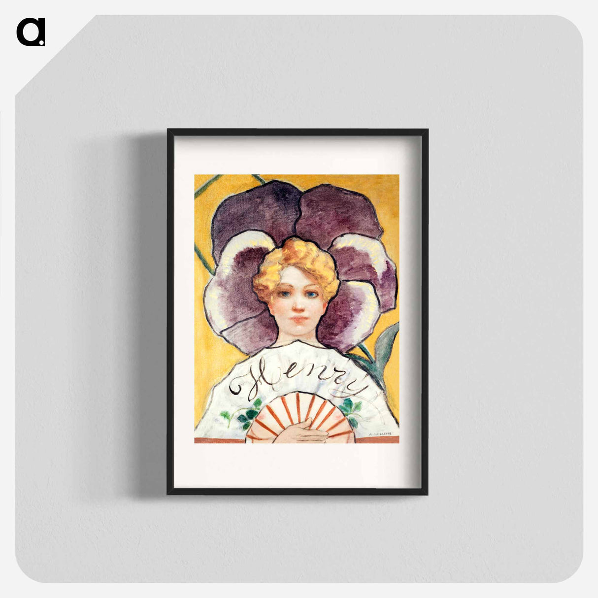 À la Pensée - アドルフ レオン ウィレット Poster.