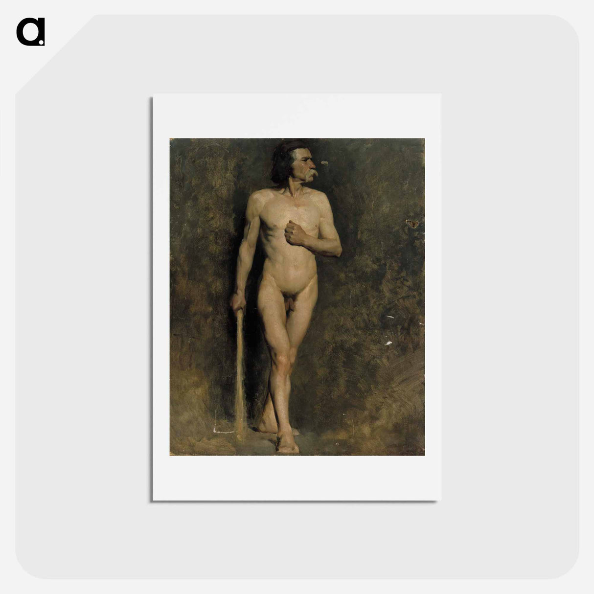 Miesmalli, akatemiaharjoitelma - アルバート エーデルフェルト Postcard.