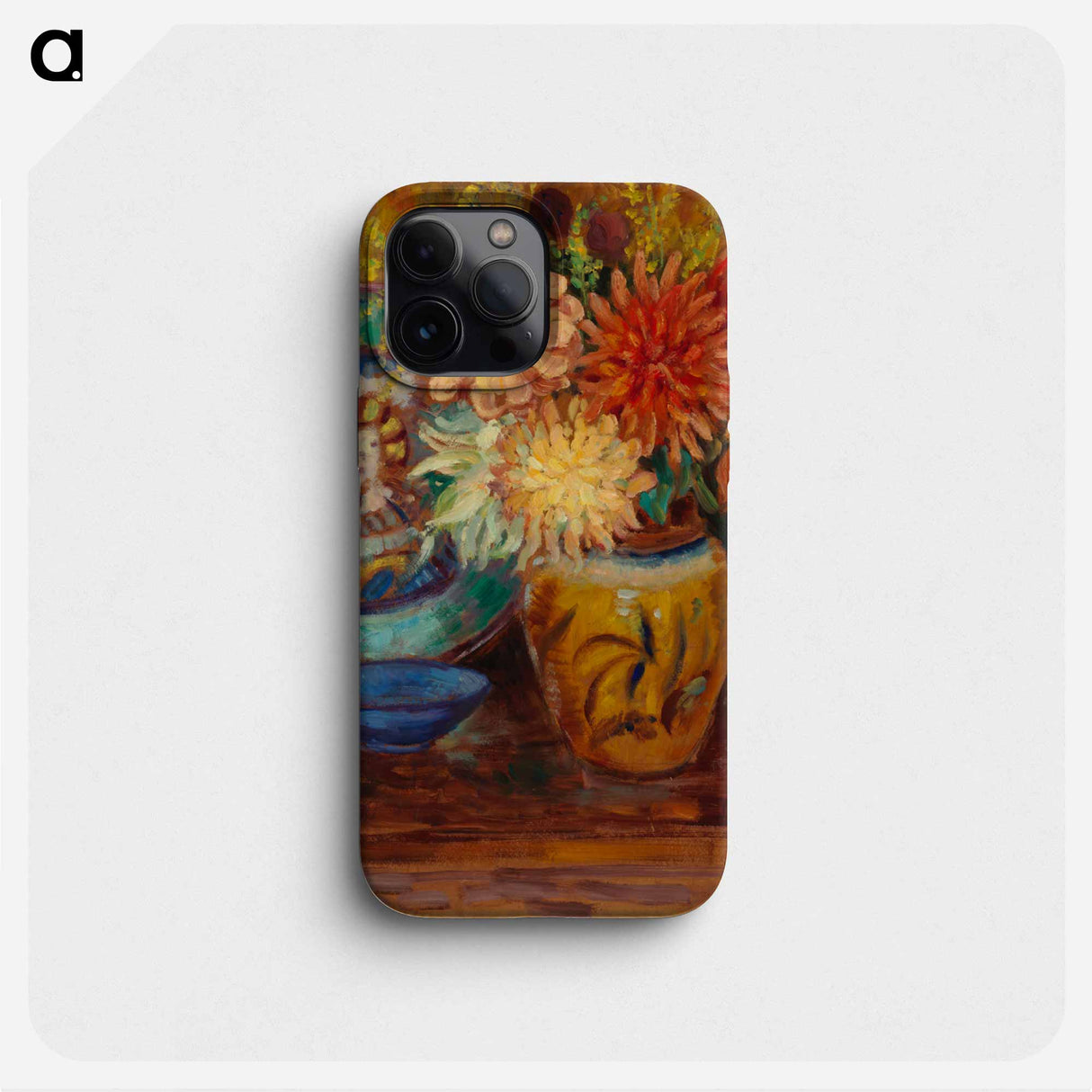 Chrysanthemums - アルフレッド ウィリアム フィンチ Phone Case.