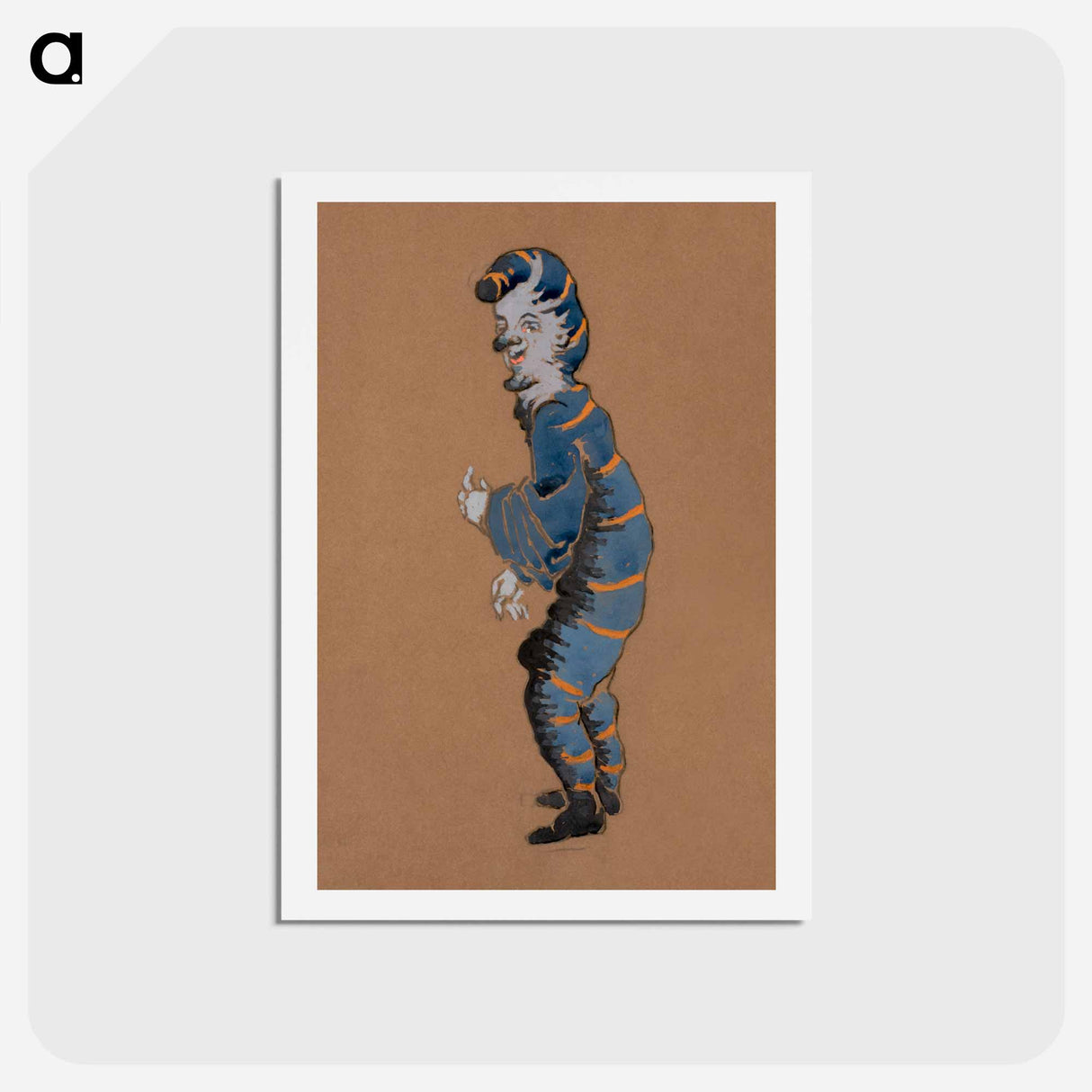 Caterpillar Costume Design for Alice in Wonderland - 不思議の国のアリス Postcard.