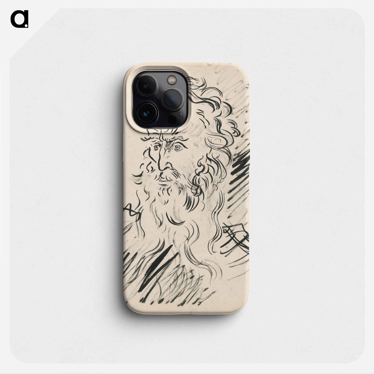 Head of an old man with a beard - アーノルド ピーター ワイズ クビンチャン Phone Case.