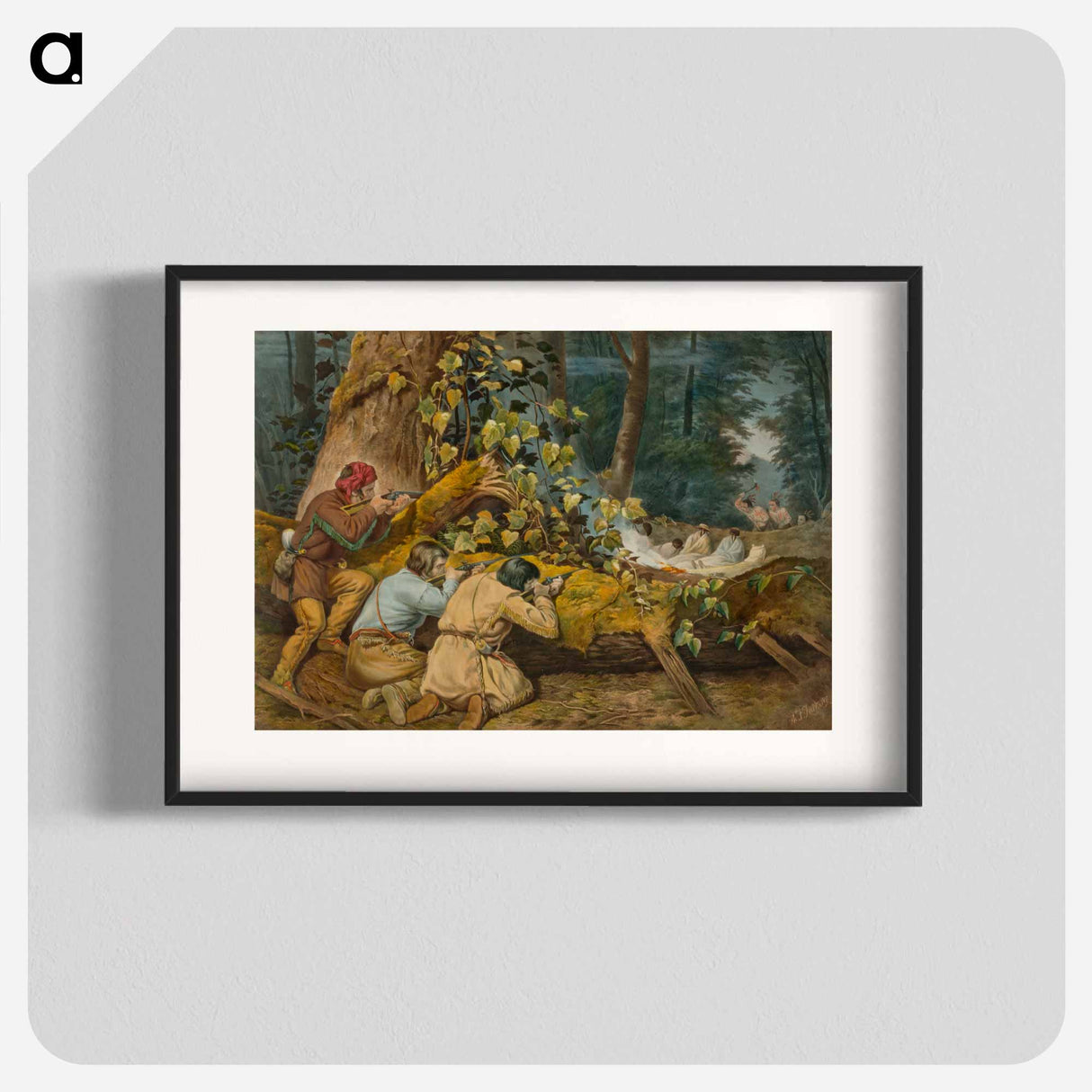 The Hunter's Stratagem - アーサー フィッツウィリアム テイト Poster.