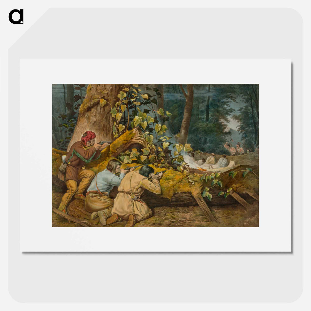 The Hunter's Stratagem - アーサー フィッツウィリアム テイト Poster.