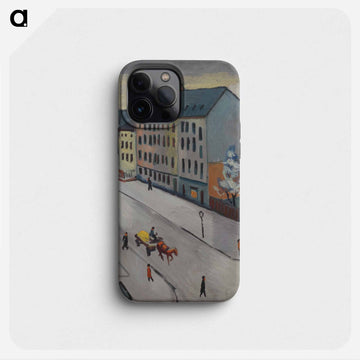 Our street in grey - オーガスト マッケ Phone Case.