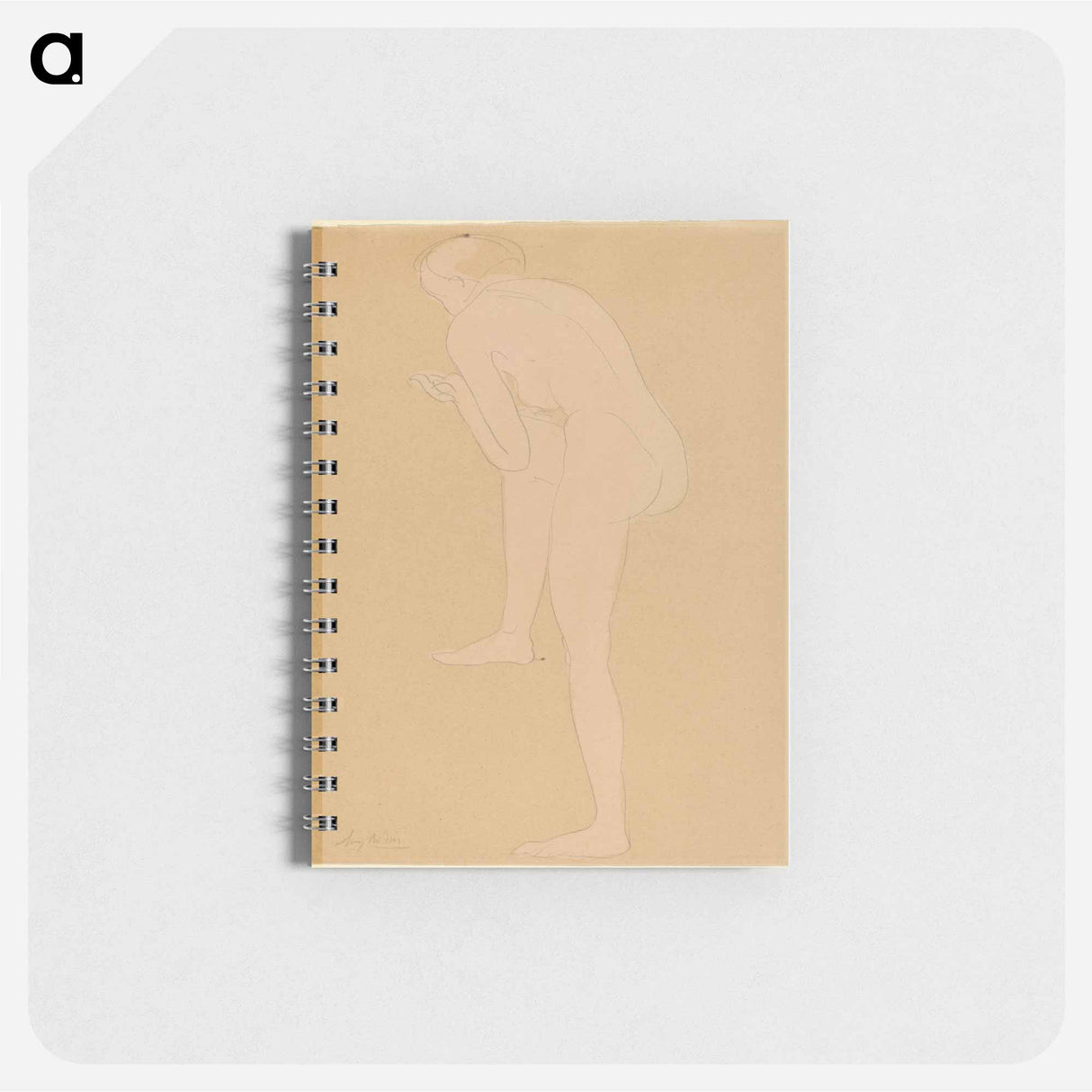 Figure Bending Forward with Right Knee Raised - オーギュスト ロダン Memo.