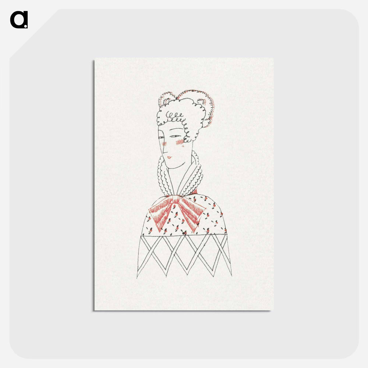 アートポストカード-Les Gorgerettes
- シャルル マルタン Postcard.