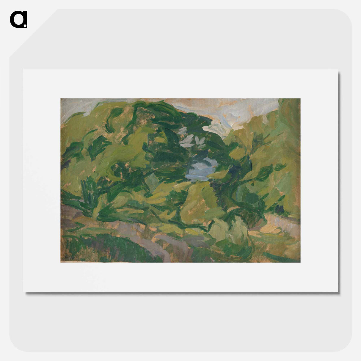 Landscape.Christiansø - エドヴァルド ウェイ Poster.