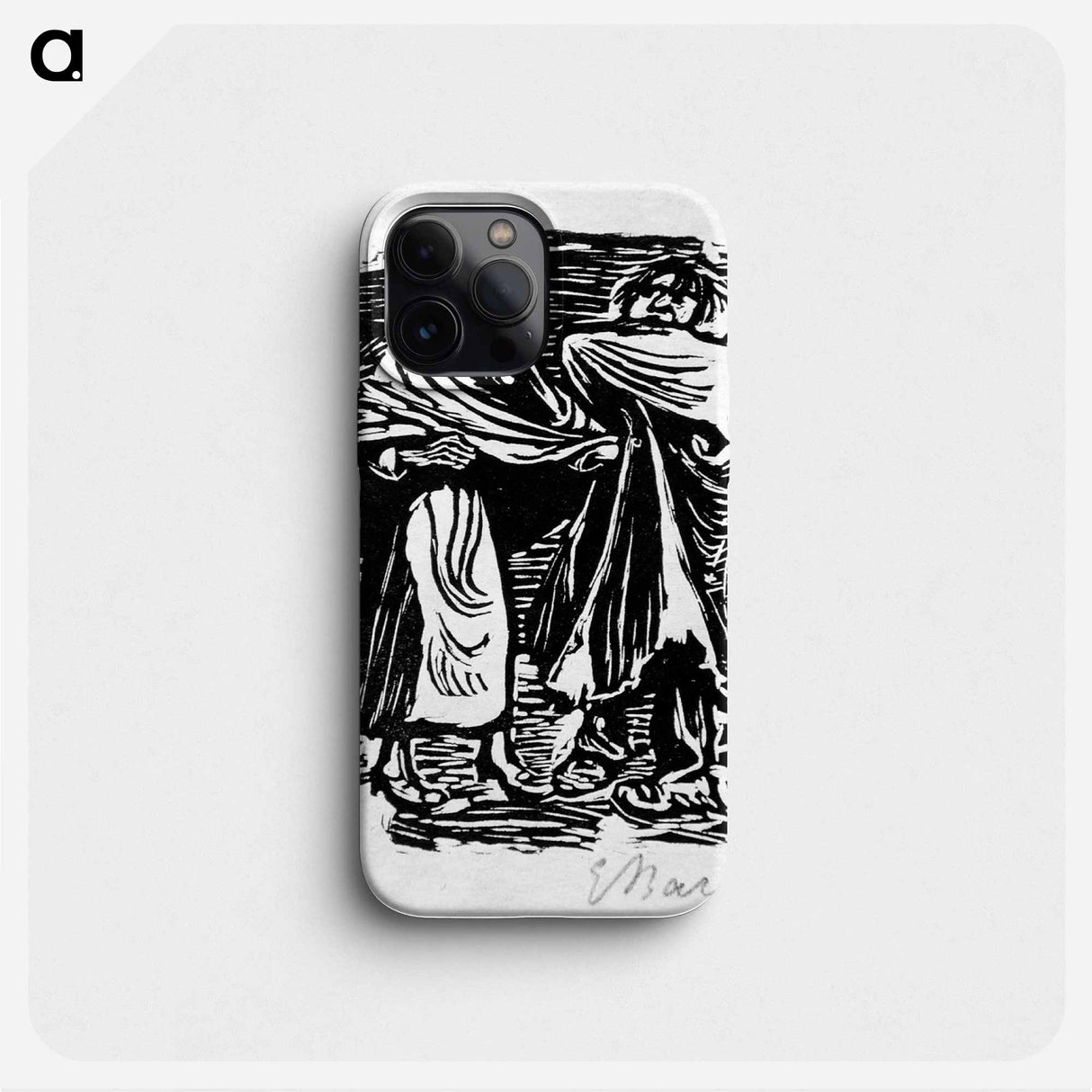The cloak is more patch than whole cloth - エルンスト ハインリヒ バルラッハ Phone Case.