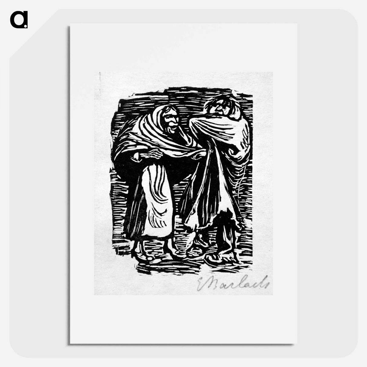 The cloak is more patch than whole cloth - エルンスト ハインリヒ バルラッハ Poster.