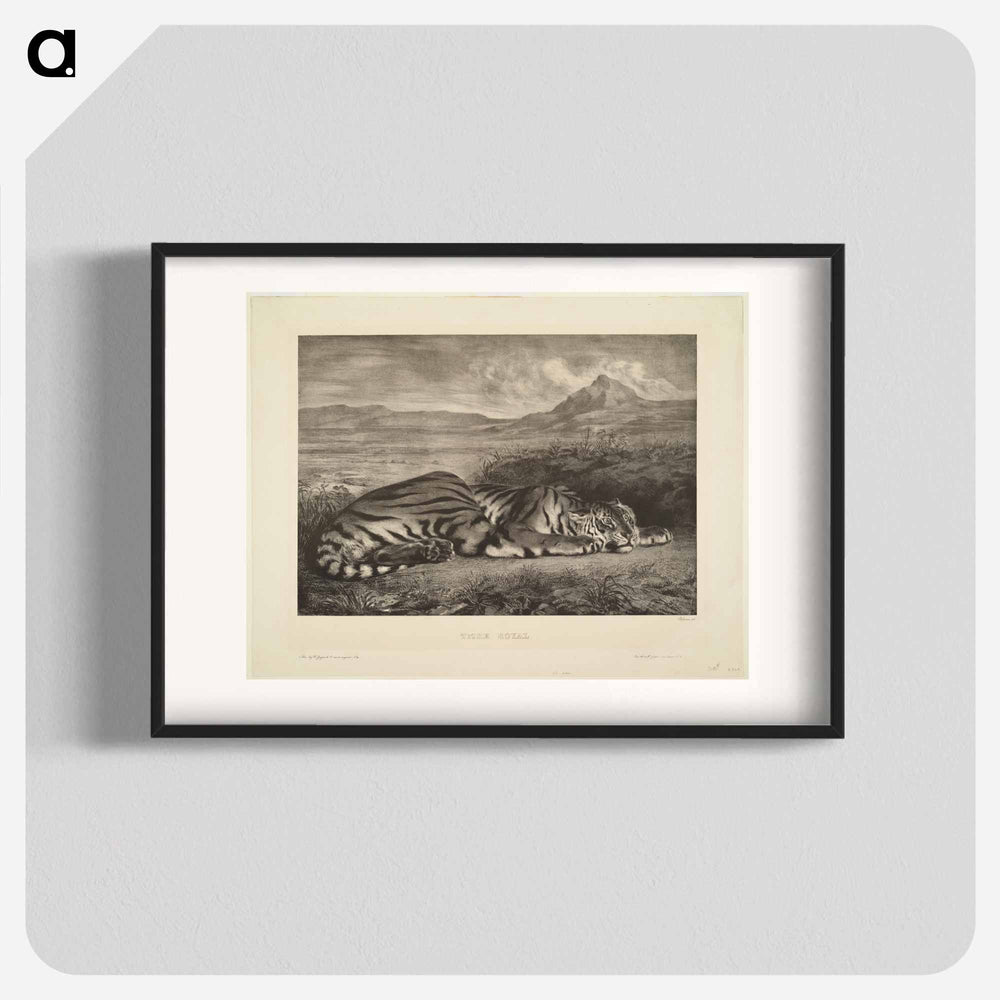 Royal Tiger - ウジェーヌ ドラクロワ Poster.