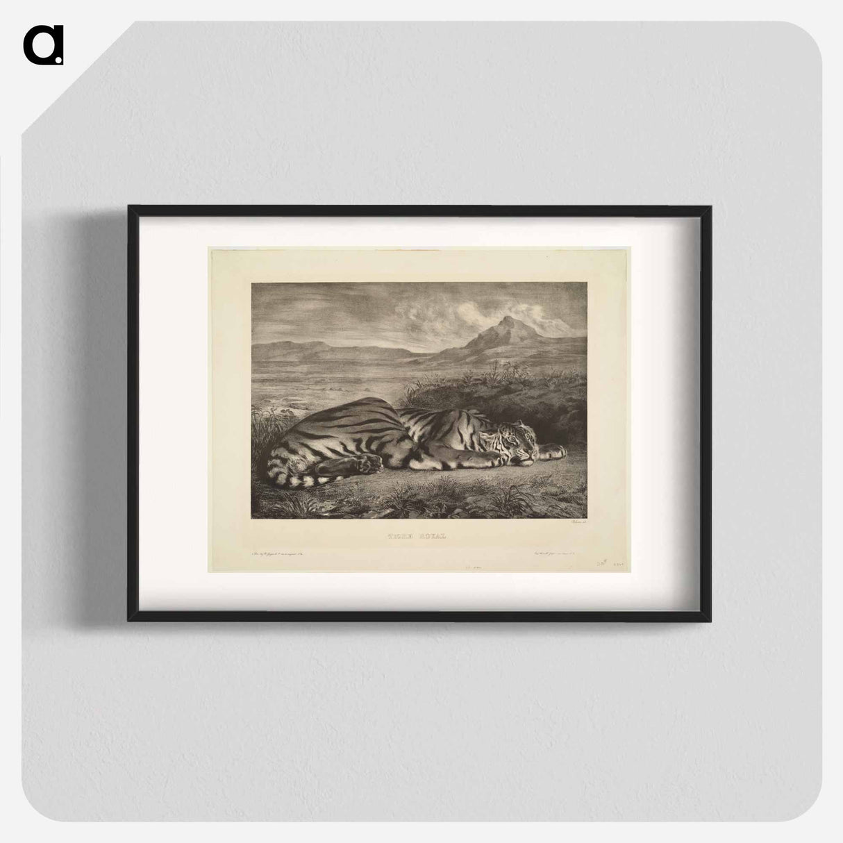 Royal Tiger - ウジェーヌ ドラクロワ Poster.