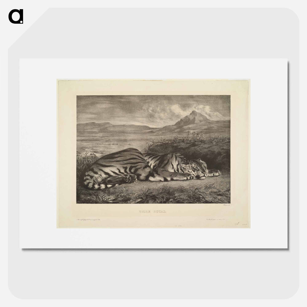 Royal Tiger - ウジェーヌ ドラクロワ Poster.