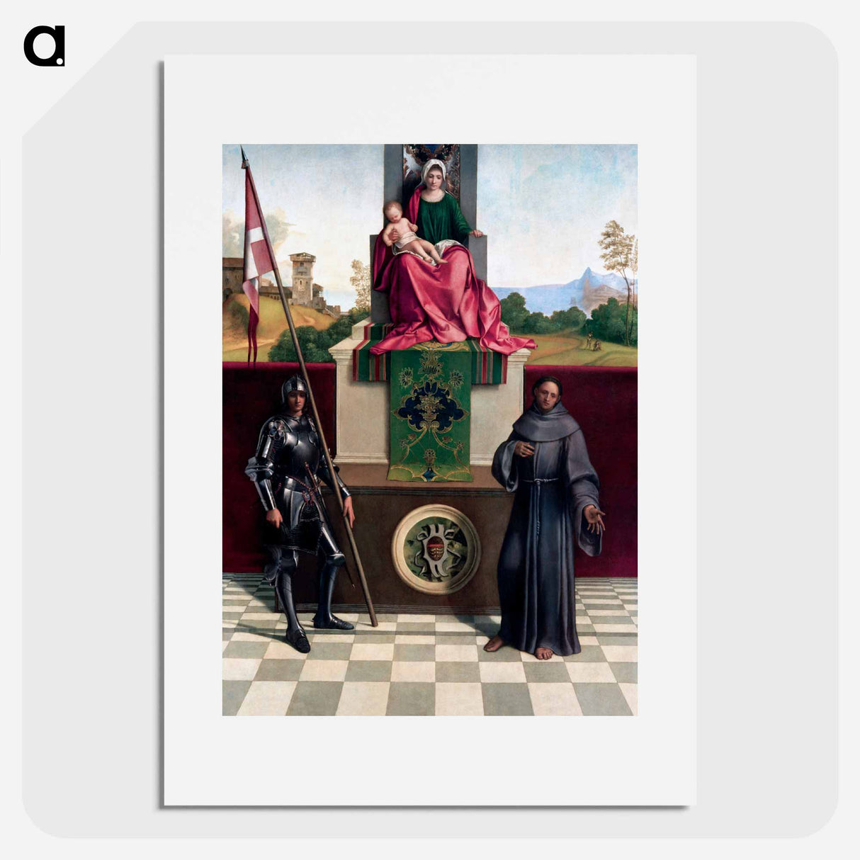アートポスター-Castelfranco Madonna
- ジョルジョーネ Poster.