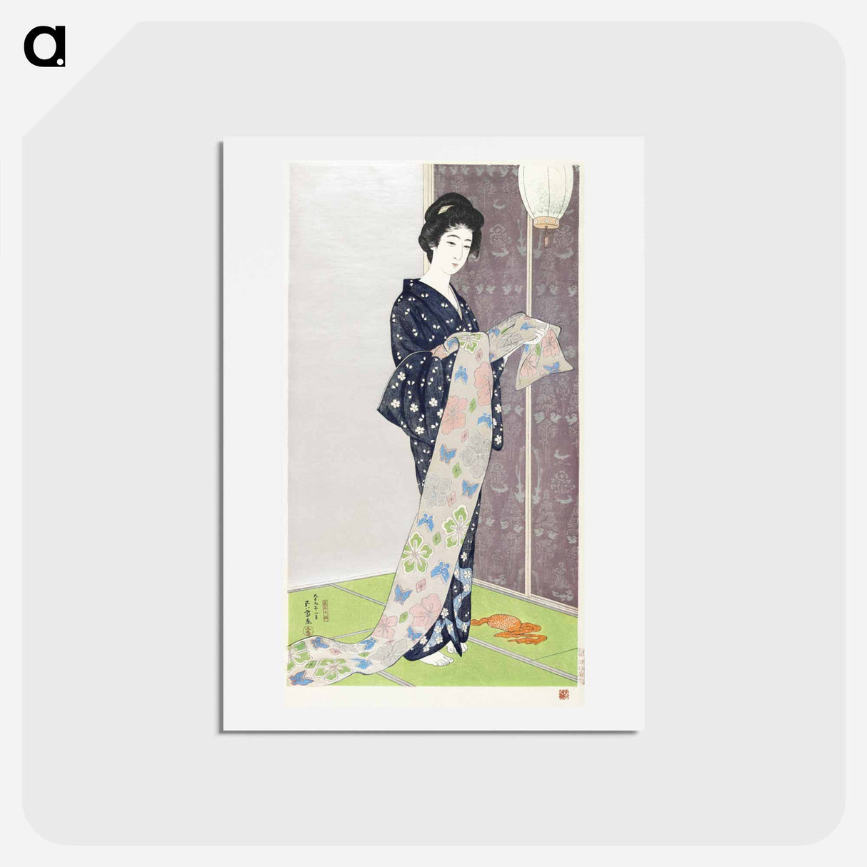 アートポストカード-Young Woman in a Summer Kimono
- 橋口 五葉 Postcard.
