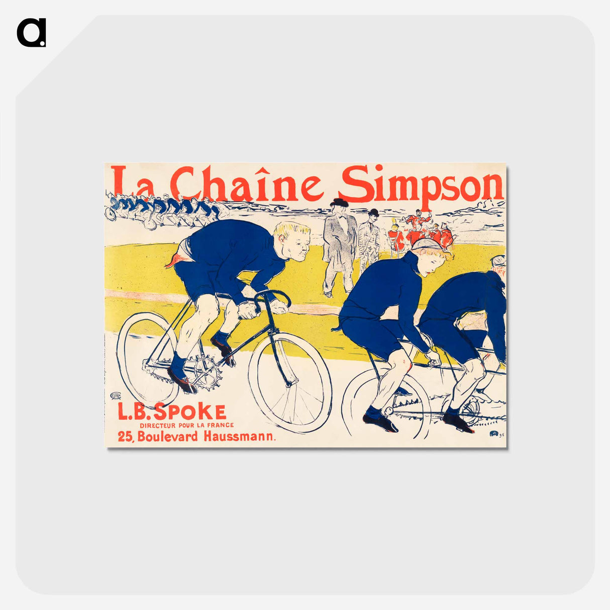 アートポストカード-The Simpson Chain - アンリ ド トゥールーズ ロートレック Postcard.