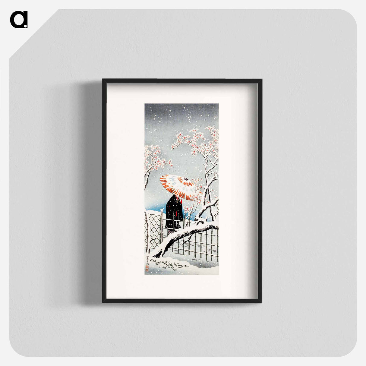 Plum Tree in Snow - 高橋 弘明 Poster.
