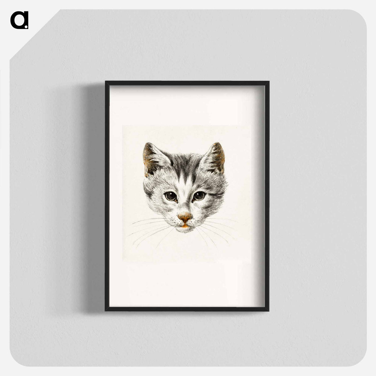 Sketch of a cat - Jean Bernard Poster.