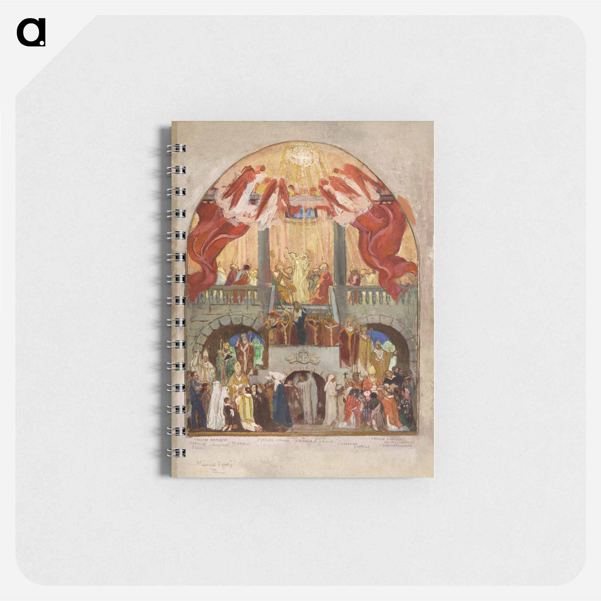 Sketch for the Church of the Holy Spirit (XIIth arrondissement): Pentecost, the Roman Church, the Eastern Church - モーリス ドニ Memo.