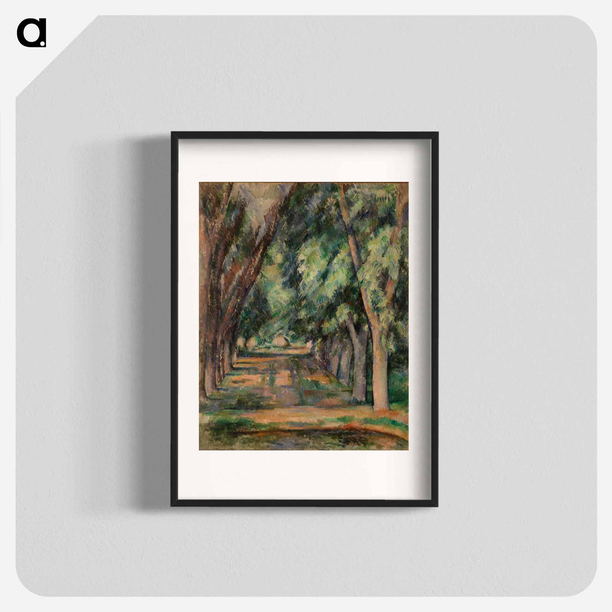 The Allée of Chestnut Trees at the Jas de Bouffan - ポール セザンヌ Poster.
