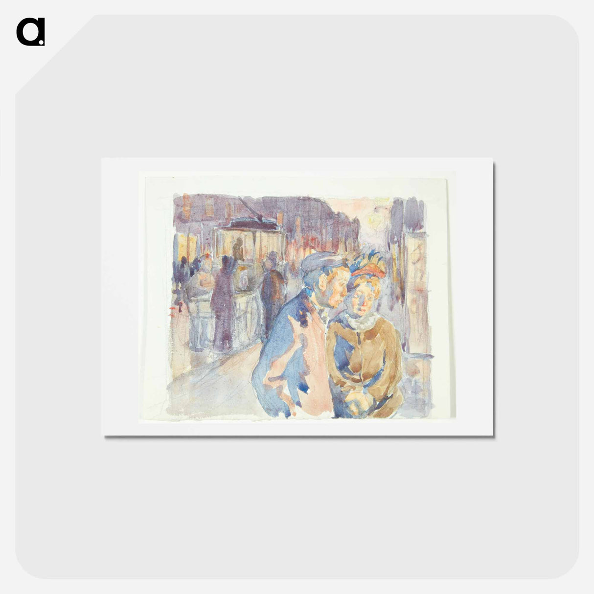 アートポストカード-From Enghavevej.Evening
- ピーター ハンセン Postcard.