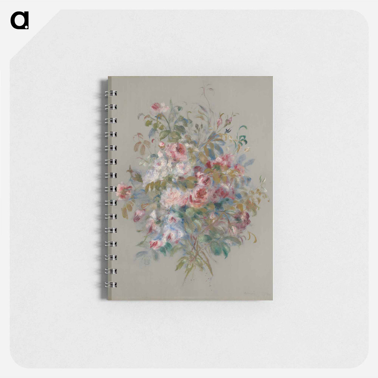 アートメモ帳-Bouquet of Roses - ピエール オーギュスト ルノワール Memo.
