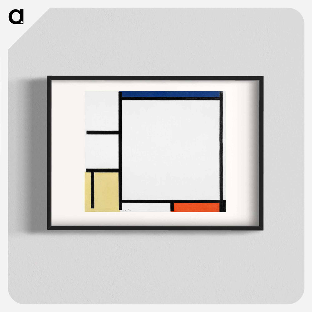 Composition with Blue, Red, Yellow, and Black - Piet Mondrian Poster.