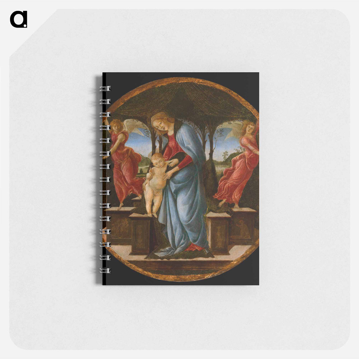 Virgin and Child with Two Angels - サンドロ ボッティチェッリ Memo.