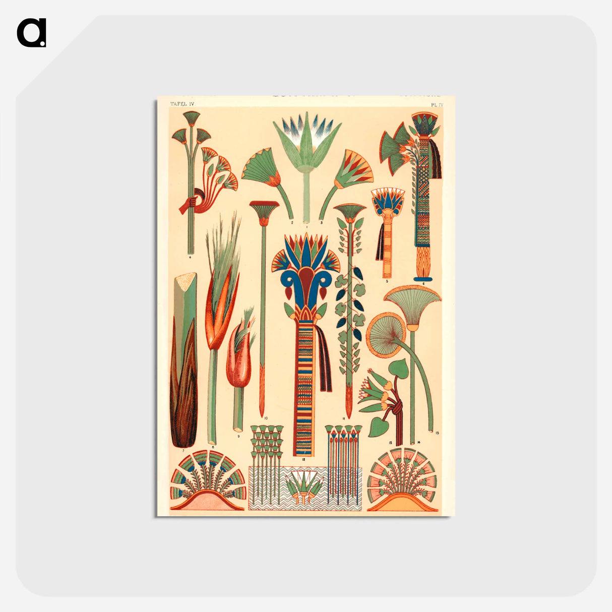 アートポストカード-Ancient Egyptian Ornament
- 装飾の文法 Postcard.