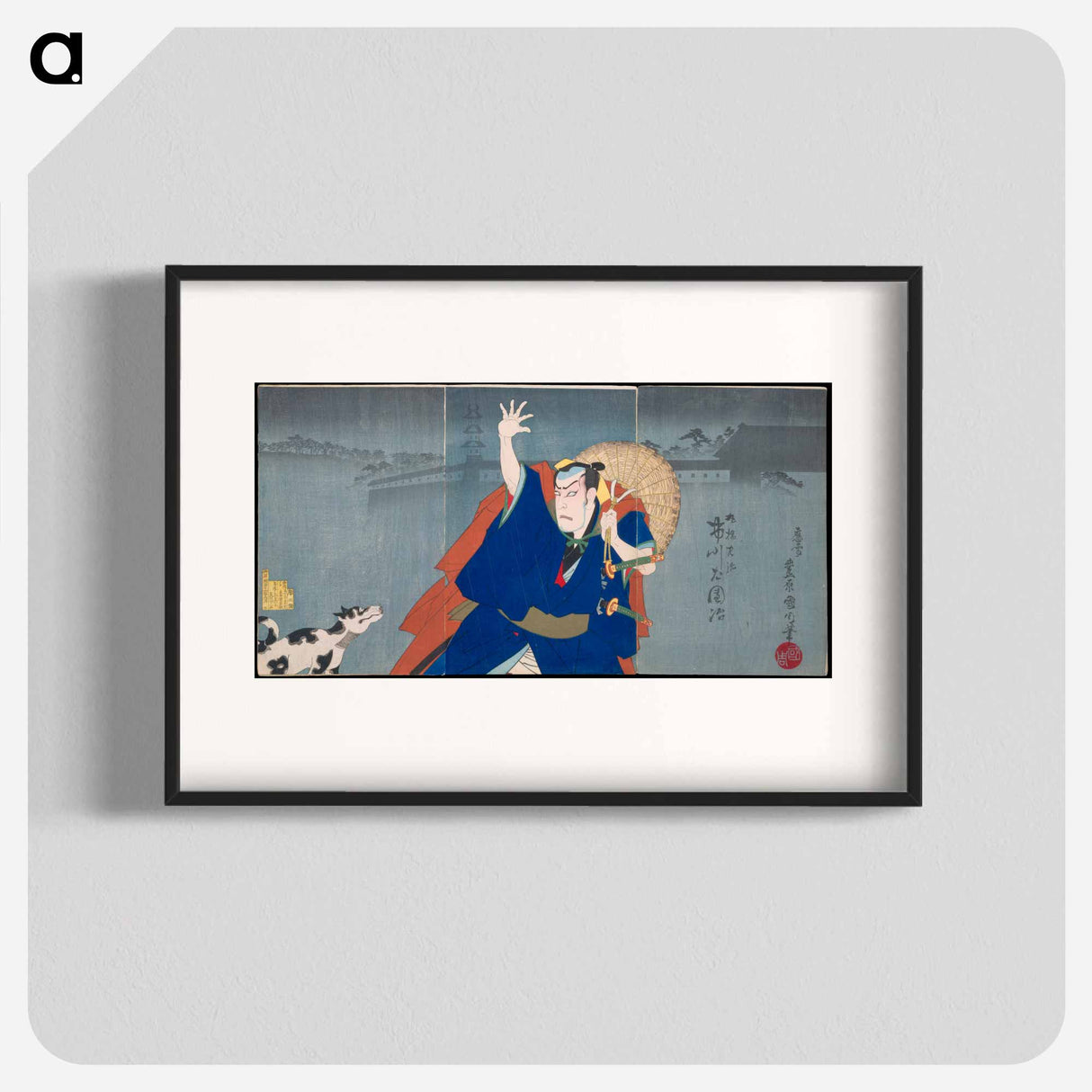 Album of Thirty-Two Triptychs of Polychrome Woodblock Prints by Various Artists - Kunichika Toyohara Poster.