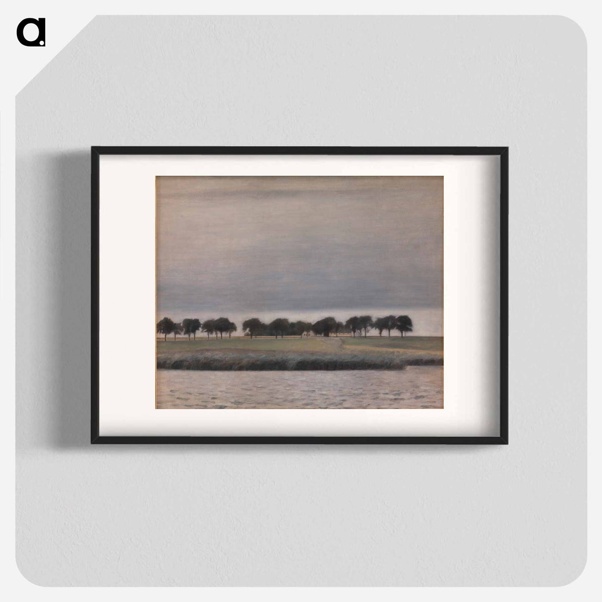 Solar Rain. Gentofte Lake - Vilhelm Hammershøi Poster.