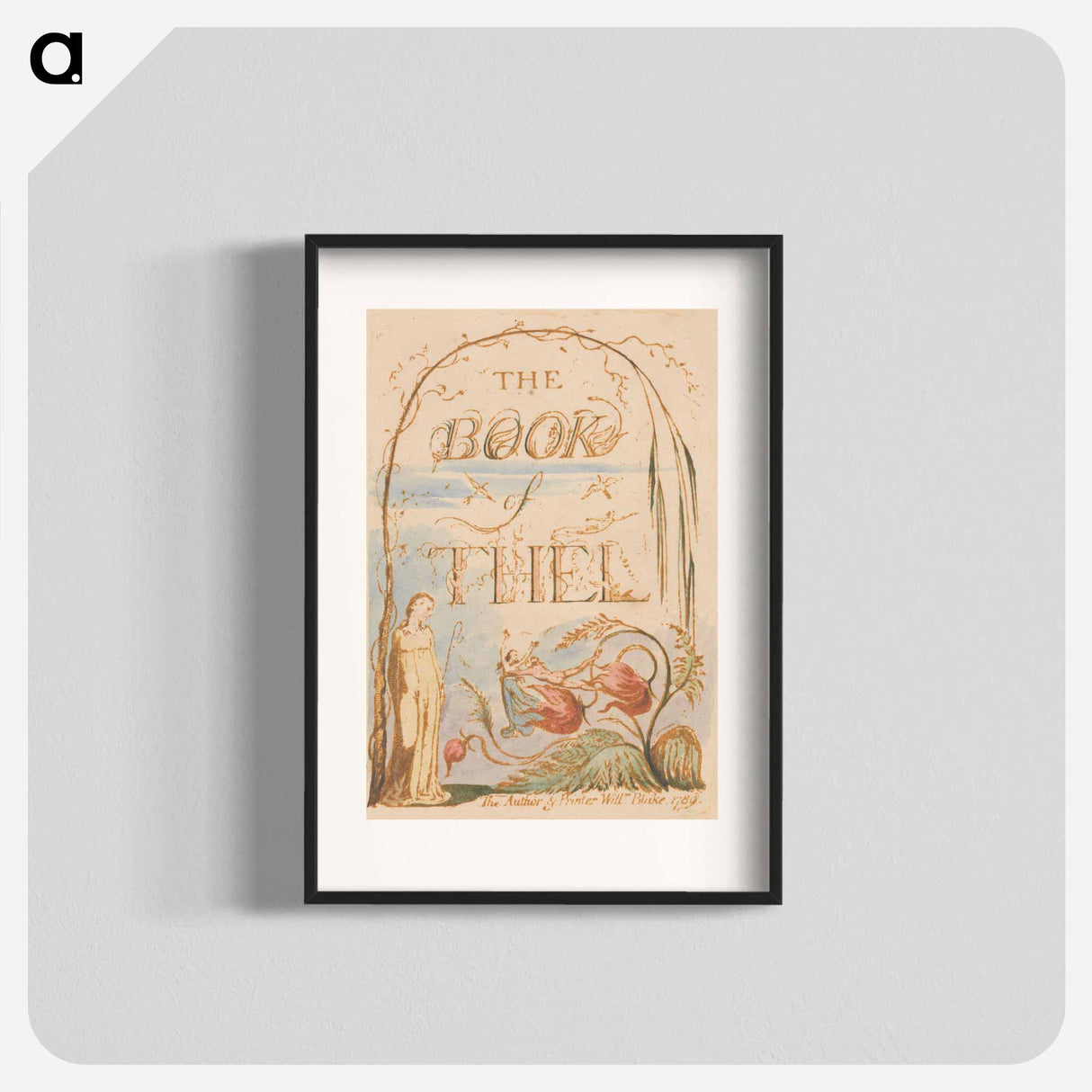 The Book of Thel, Plate 2, Title Page - William Blake Poster.