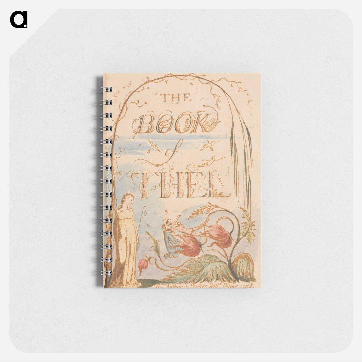 The Book of Thel, Plate 2, Title Page - ウィリアム ブレイク Memo.