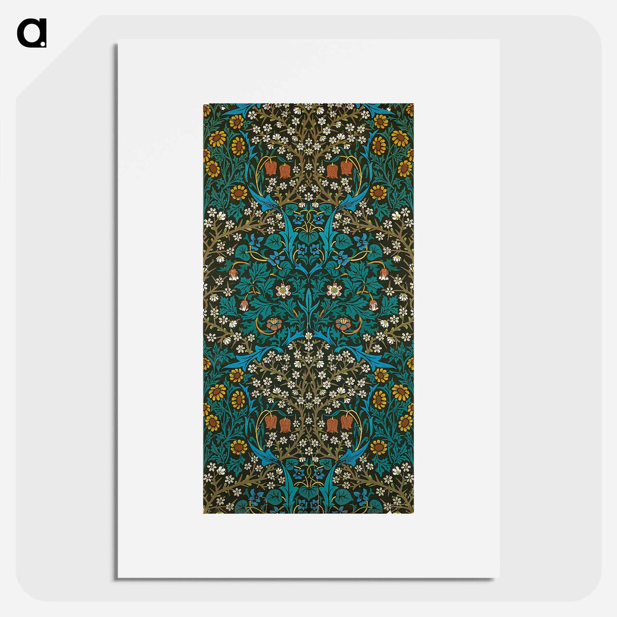 Wallpaper Sheet from a Set of Ten Wallpaper Sheets - William Morris Poster.
