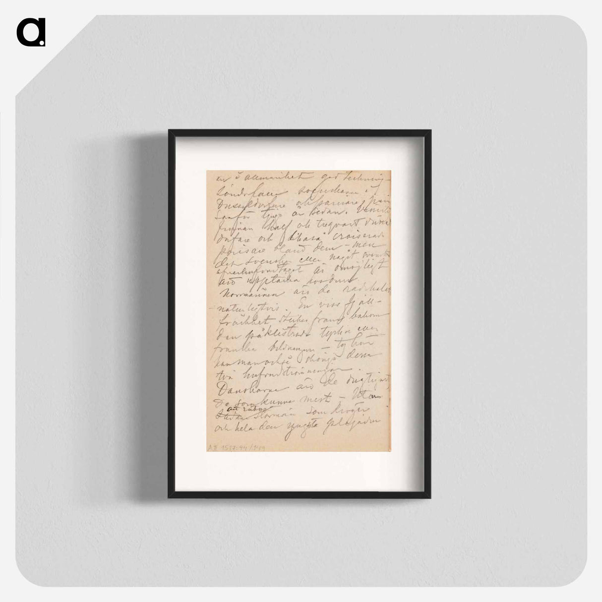 (unknown)part of a sketchbook - アルバート エーデルフェルト Poster.