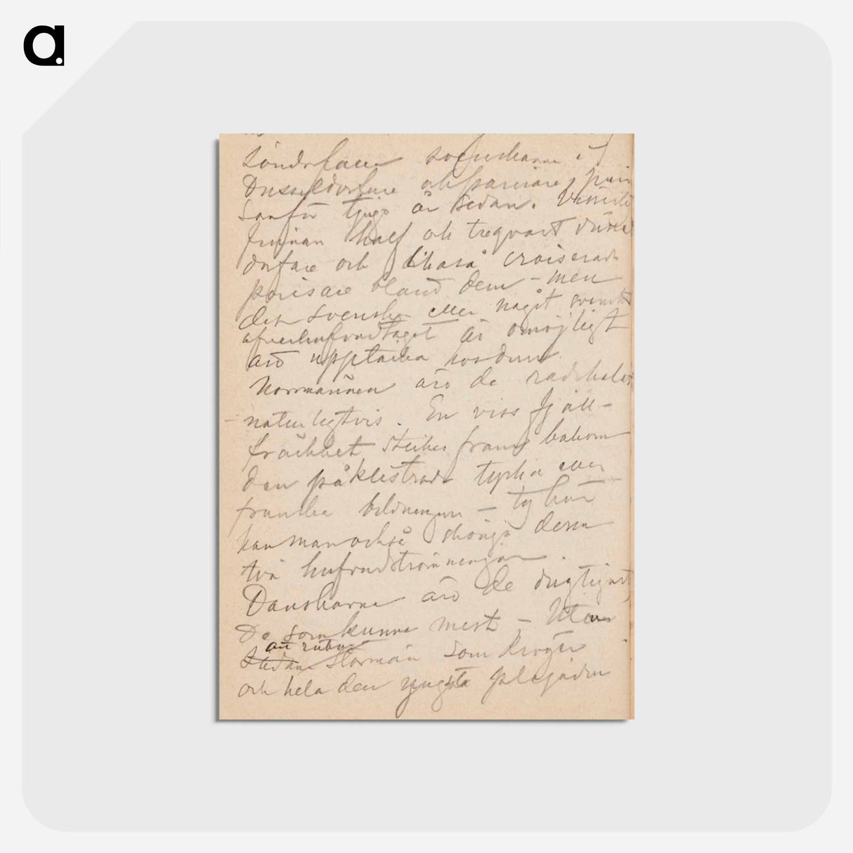 (unknown)part of a sketchbook - アルバート エーデルフェルト Postcard.