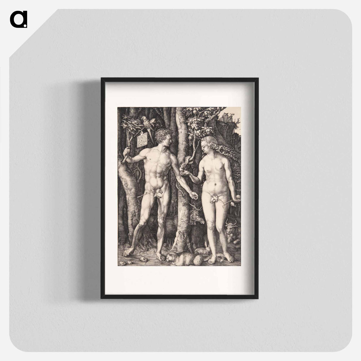 アートポスター-Adam and Eve - アルブレヒト デューラー Poster.
