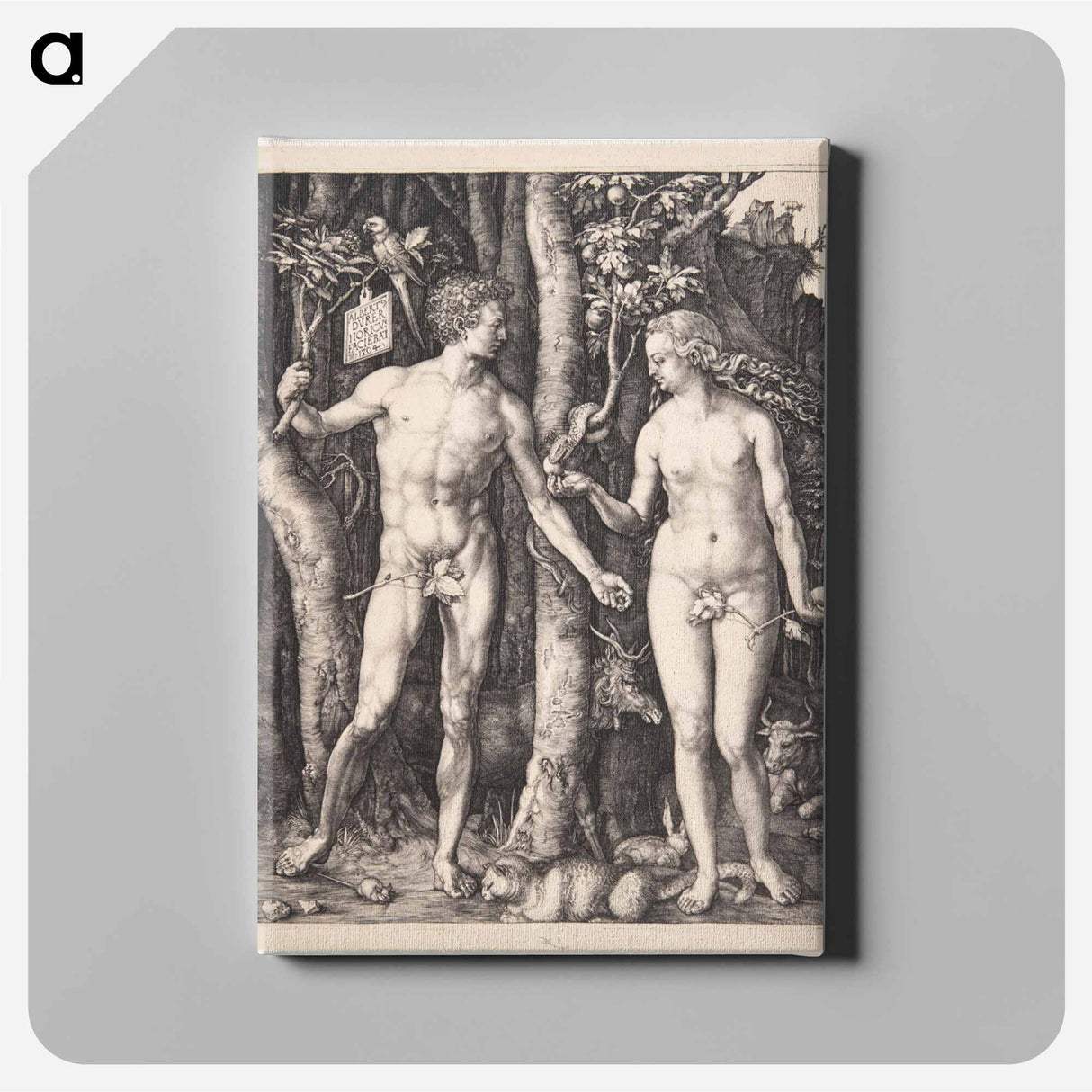 Adam and Eve - アルブレヒト デューラー Canvas.