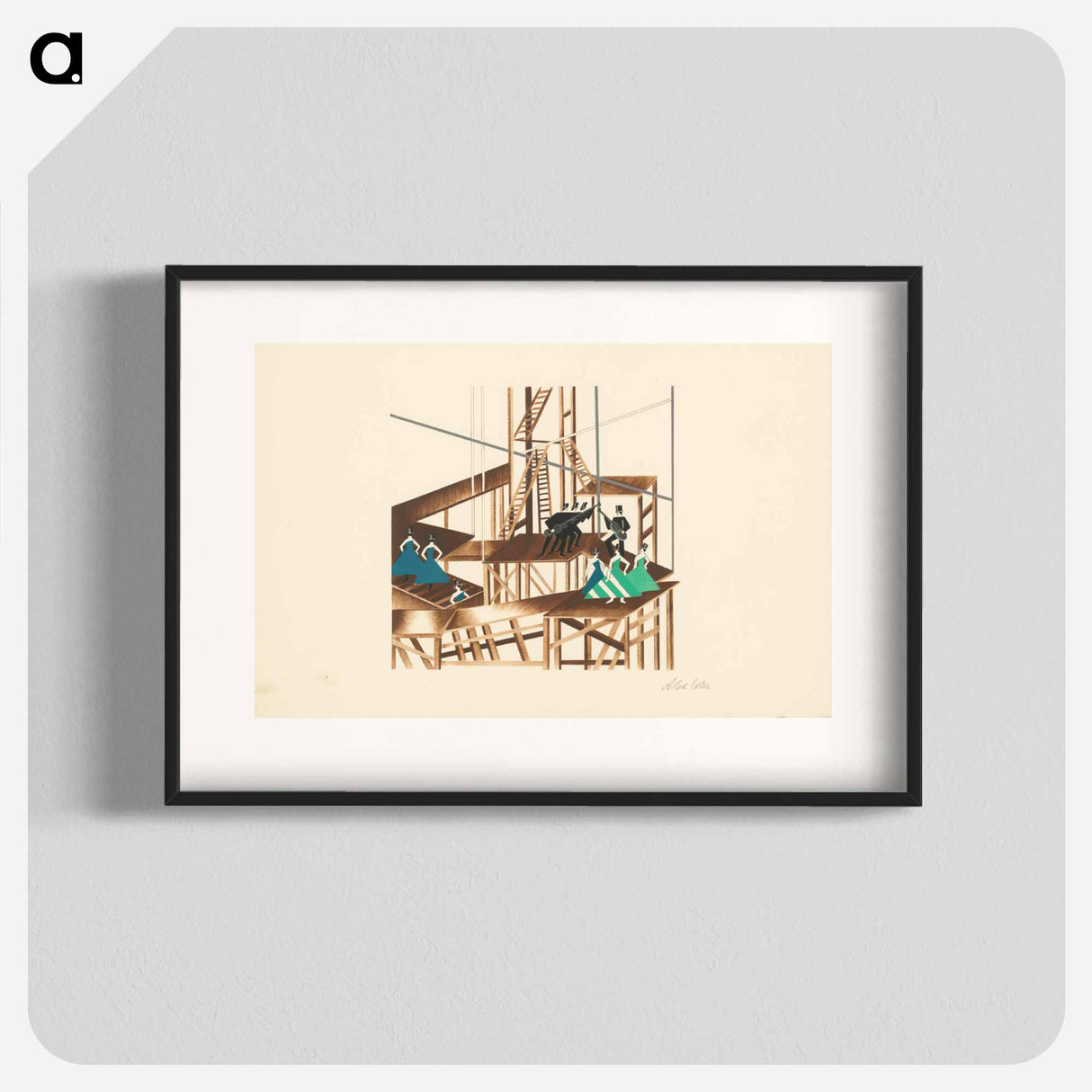 Maquettes de théatre i.-xv. - アレクサンドラ エクスター Poster.