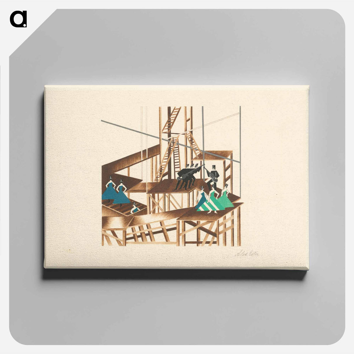 Maquettes de théatre i.-xv. - アレクサンドラ エクスター Canvas.