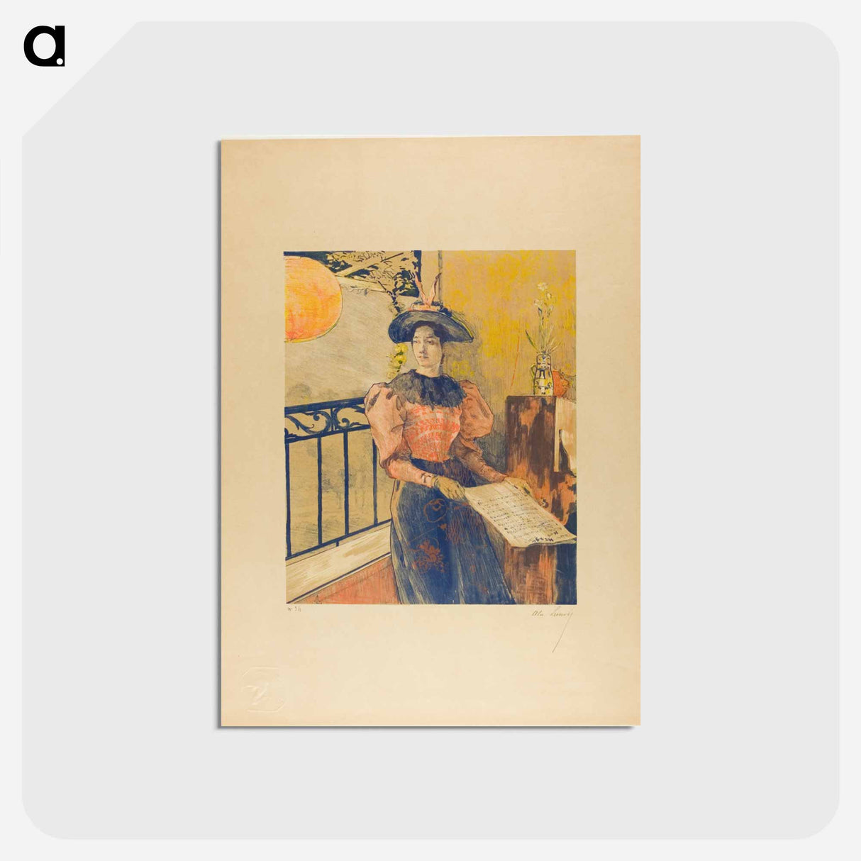 The Light - アレクサンドル ルノア Postcard.