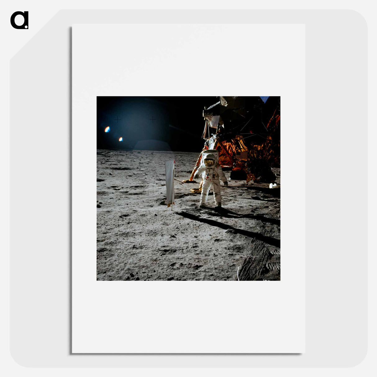 アートポスター-Apollo 11 Extravehicular Activity - アポロ月面着陸 Poster.