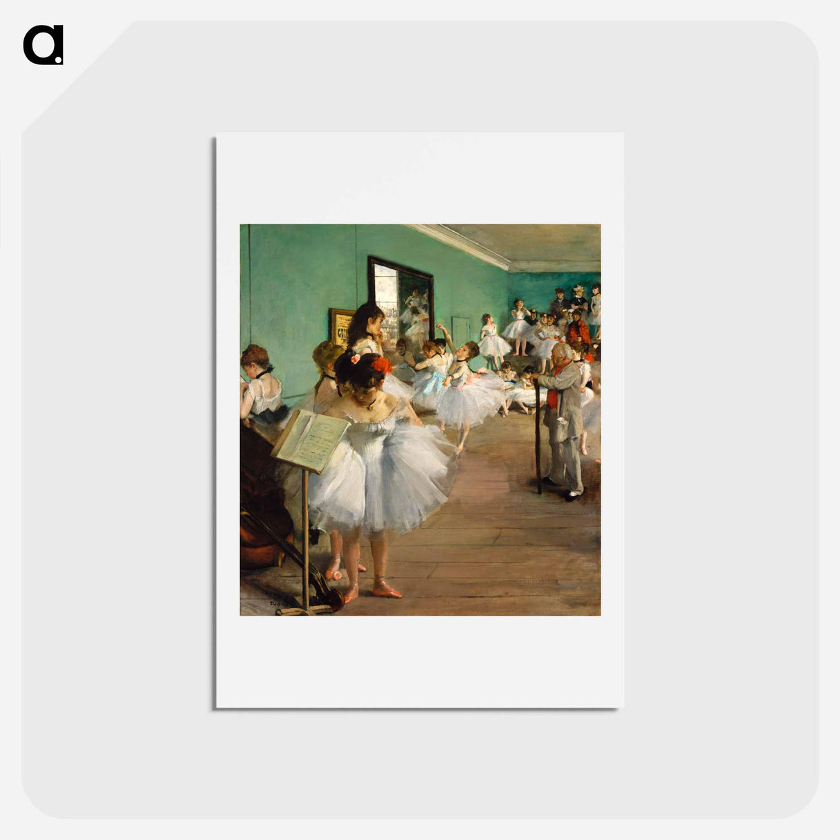 アートポストカード-The Dance Class - エドガー ドガ Postcard.