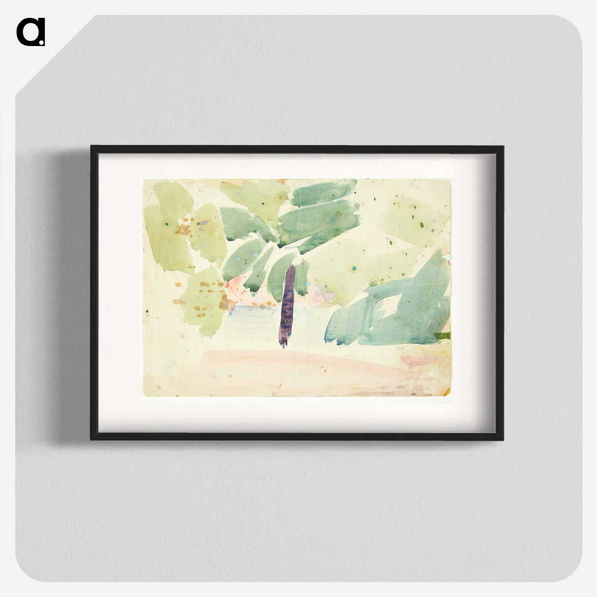 Color study for the Langelinie picture - エドヴァルド ウェイ Poster.