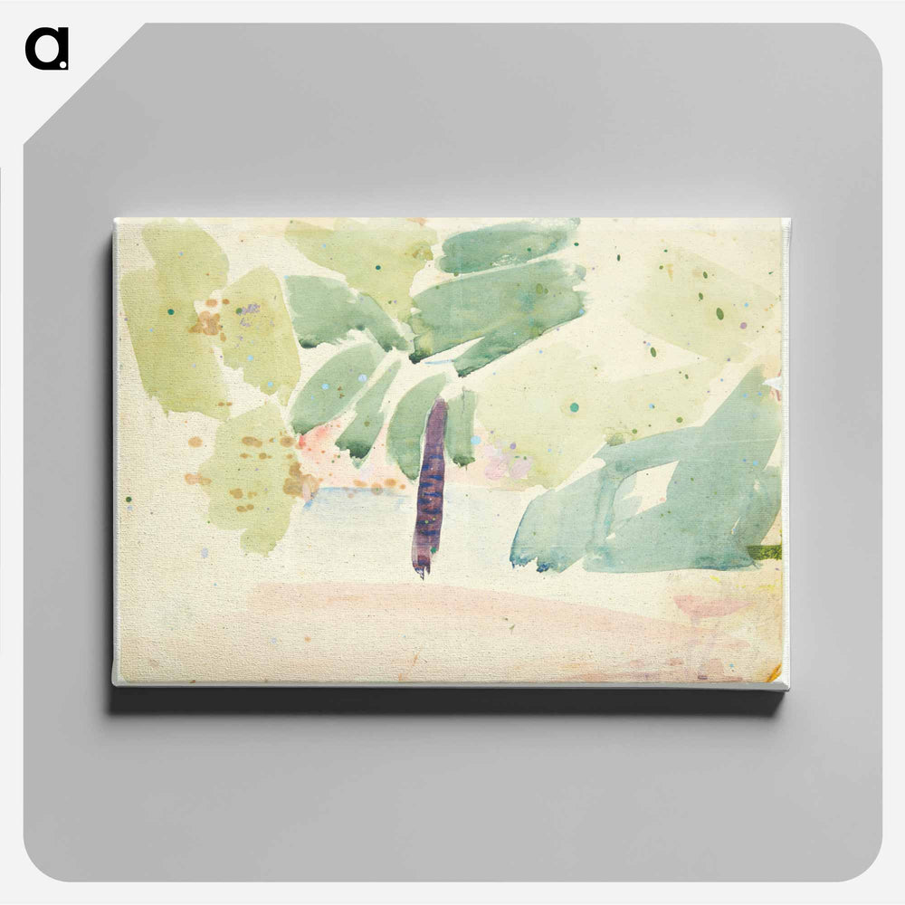 Color study for the Langelinie picture - エドヴァルド ウェイ Canvas.