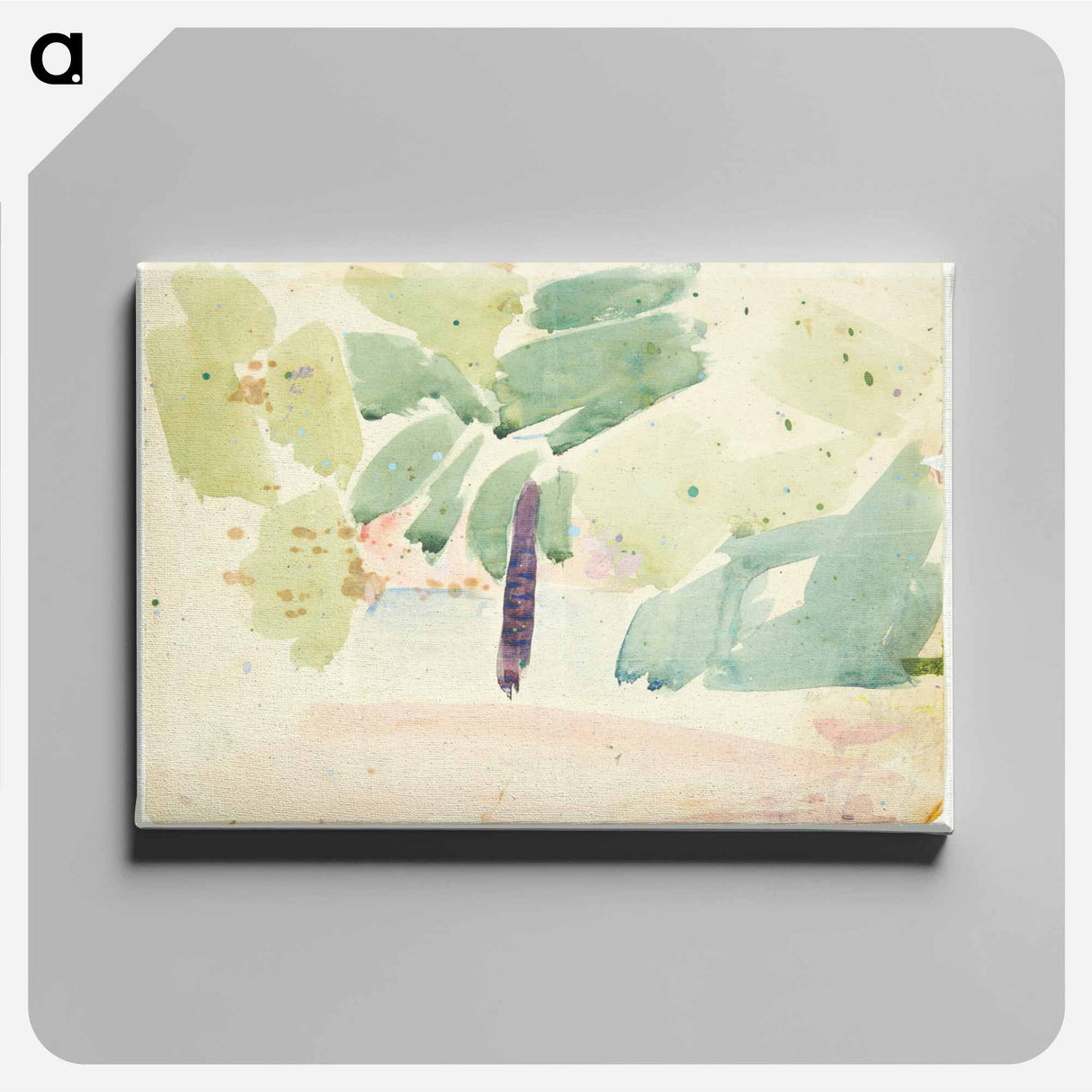 Color study for the Langelinie picture - エドヴァルド ウェイ Canvas.