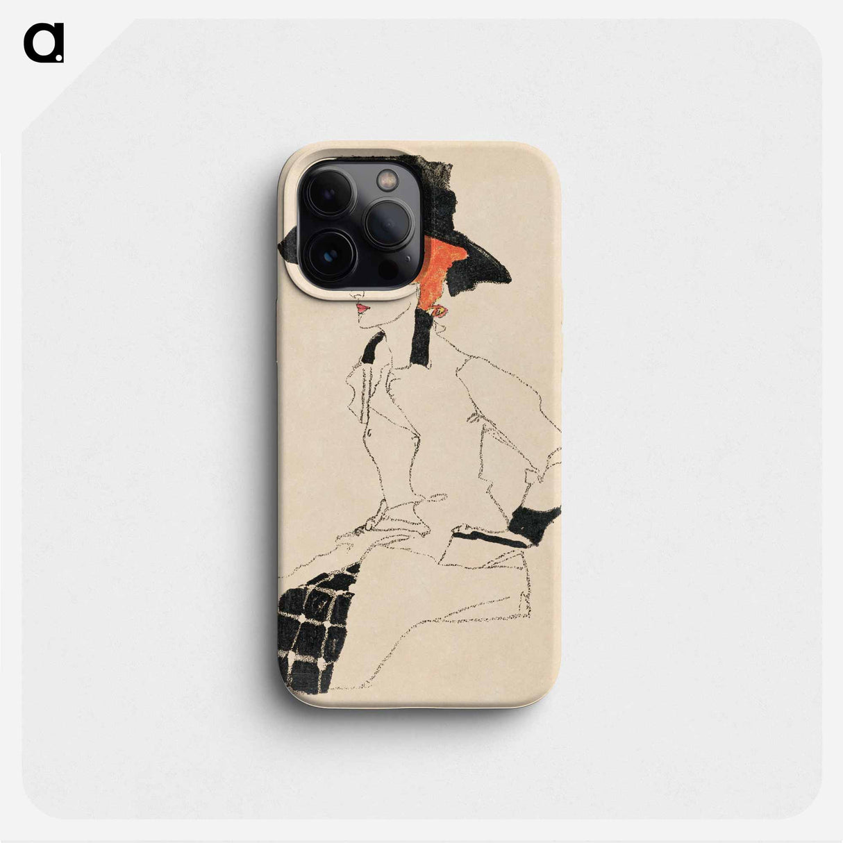 Portrait of a Woman - Egon Schiele Phone Case.