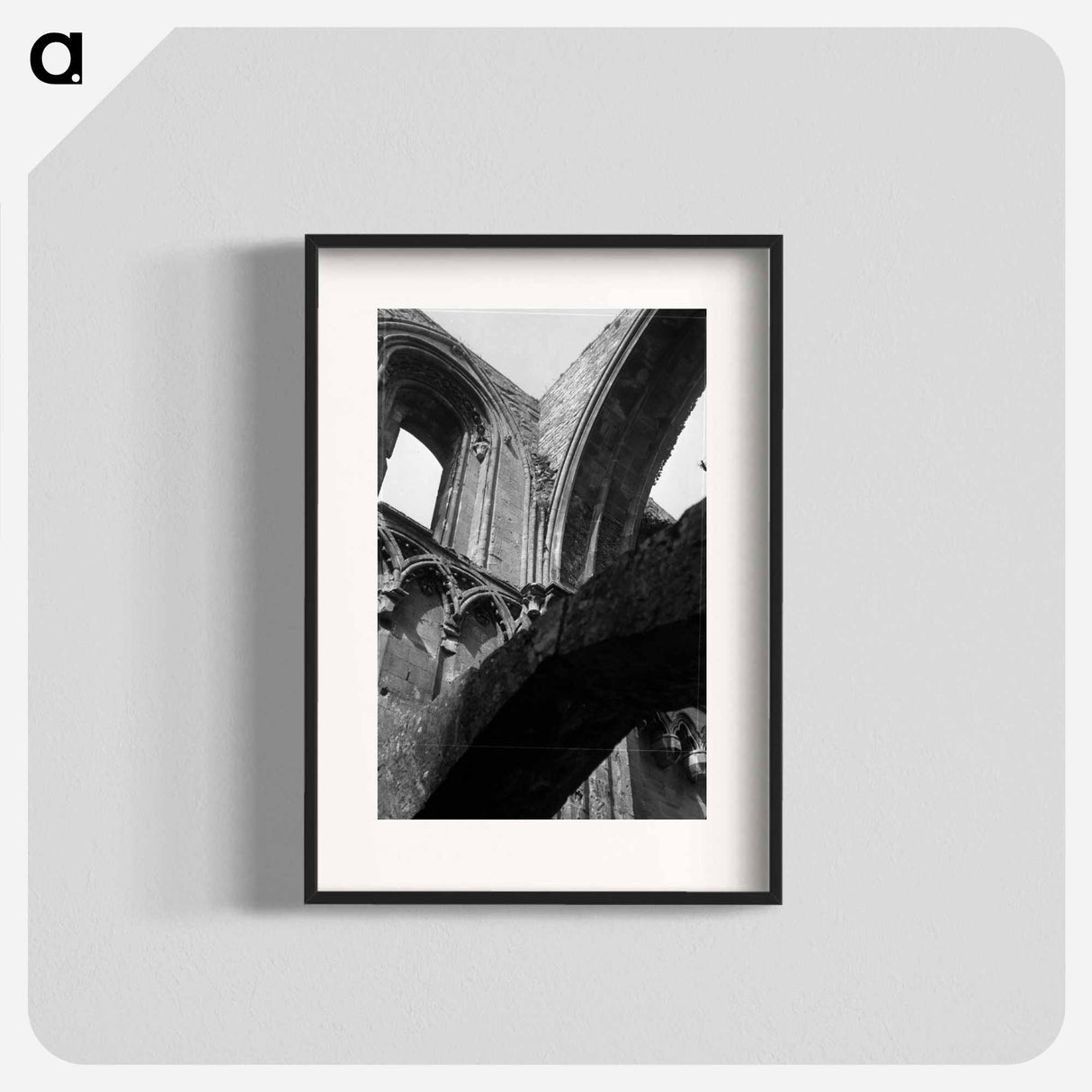 English building ruins, Somerset - エリック リー ジョンソン Poster.