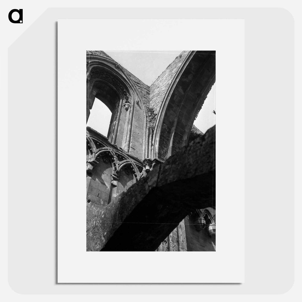 English building ruins, Somerset - エリック リー ジョンソン Poster.